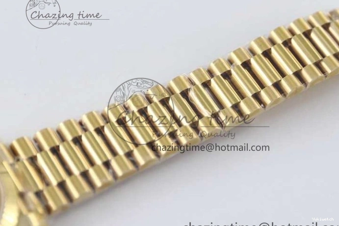 Bracelet YG 40mm Steel 904L 1:1 on YG TWF Dial Edition A2836 Best Crystal Date YG Day 0311